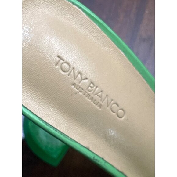 Tony Bianco Serri Sandal in Vinylite & Lime Nappa 9 New Womens High Heels - Picture 7 of 16